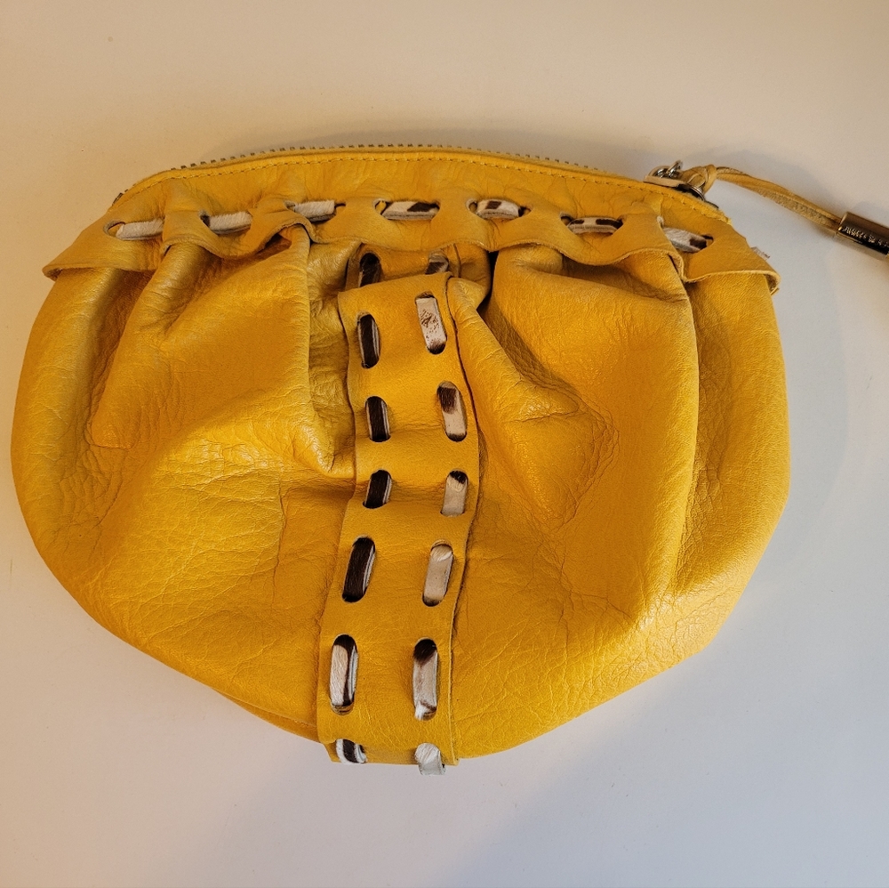 Jimmy Choo leather clutch